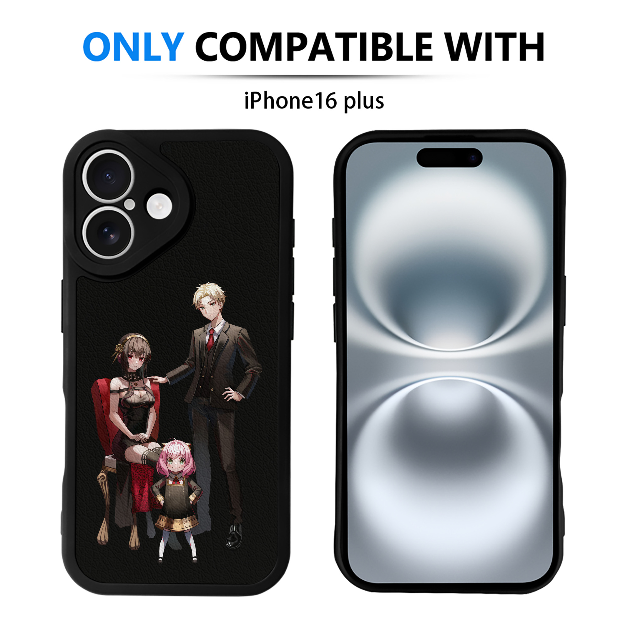 （画像用） SPY×FAMILY间谍家家酒 【iPhone 16シリーズ対応】シリコンスマホケース（レザー調） 材質：シリコン